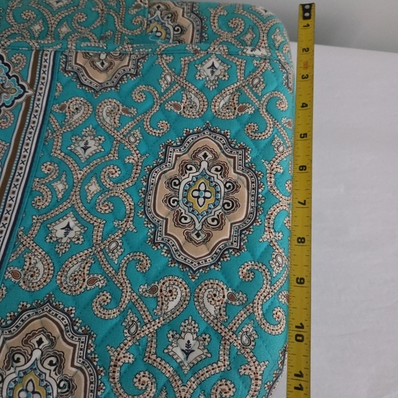 Vera Bradley Laptop Hard-core Organizer Blue Multicolor Quilted Tech Bag - Picture 7 of 11